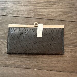 Minicci Black Floral Cutout Wallet